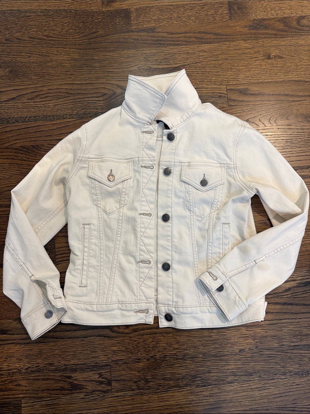 J.Crew Cream Denim Jean Jacket